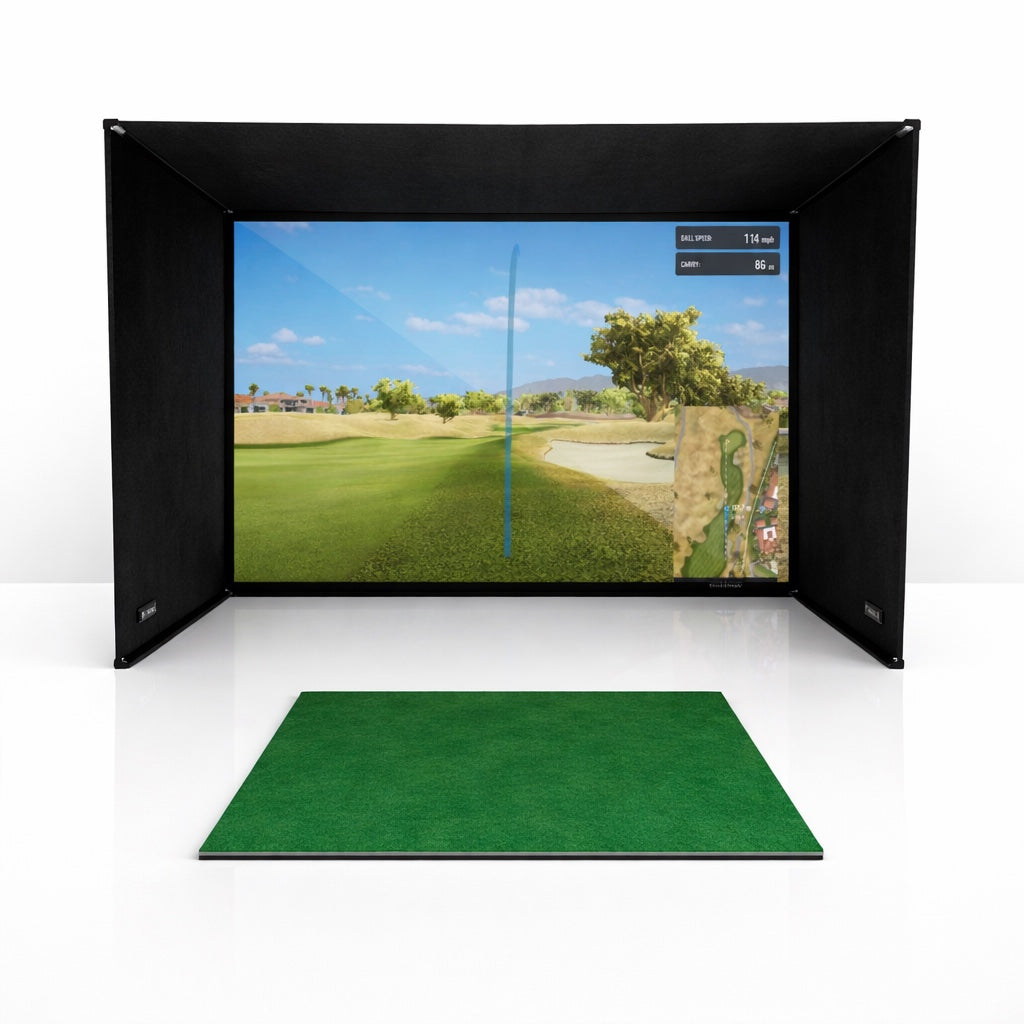 DIY enclosure; simulator equipment and side netting sold separately